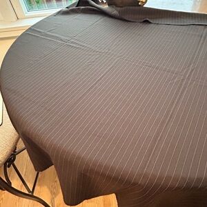 Lucious brown pinstripe fabric 60” wide - perfect for a vest - skirt and more